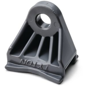 Cable tie mount for screw fixation, Wmax=12.7mm, ?8.0 mm, ?8.0 mm, 5/16" (M8) Screw, grey, 500pcs.