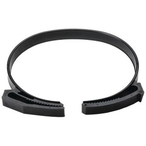 Plastic hose clamp, ⌀66.9-79.9mm, black, 100pcs.