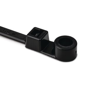 Fixing tie for screw fixation, inside serrated, ?1.5-85.0mm, black, 1000pcs.