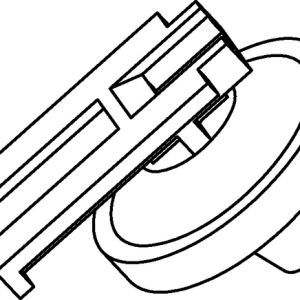 Connector clip, black, 500pcs.