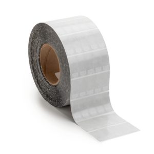 Cable label, self laminating, weather resistant/chemical resistance, white, thermal transfer print, 12.7x12.70mm, H2=39.6mm, 10000