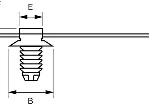 Fixing tie for hole (round), inside serrated, ⌀3.0-34.0mm, black, 250pcs.