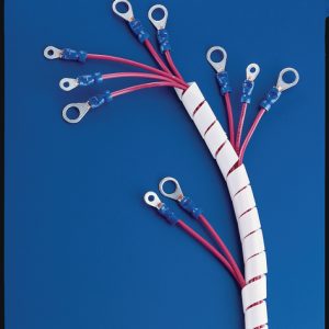 Spiral wrap, nom?9.6mm, ?1.2-100mm, -40 ?C to +90 ?C (+160 ?C, for 200 h), black, 30m