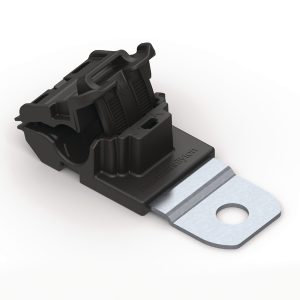 P-clamp short, Dmin=6.2mm, Dmax=13.7mm, ?12.95 mm, 180?, black, 300pcs.