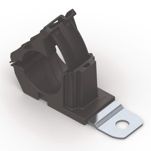 P-clamp short, Dmin=19.4mm, Dmax=36.0mm, ?10.29 mm, 180?, black, 160pcs.