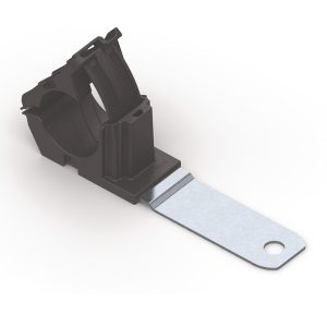 P-clamp long, Dmin=19.4mm, Dmax=36.0mm, ⌀8.31 mm, 180⌀, black, 140pcs.