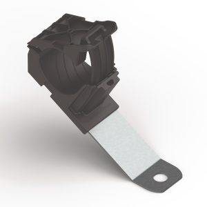 P-clamp long, Dmin=19.4mm, Dmax=36.0mm, ?10.29 mm, 30?, black, 140pcs.