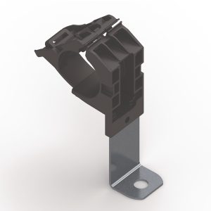 P-clamp long, Dmin=19.4mm, Dmax=36.0mm, ⌀12.95 mm, 90⌀, black, 140pcs.