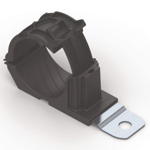 P-clamp short, Dmin=36.0mm, Dmax=51.0mm, ?8.31 mm, 180?, black, 160pcs.