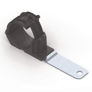 P-clamp long, Dmin=36.0mm, Dmax=51.0mm, ⌀8.4 mm, 180⌀, black, 140pcs.