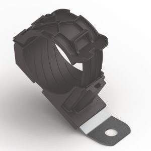P-clamp short, Dmin=36.0mm, Dmax=51.0mm, ?8.31 mm, 30?, black, 160pcs.