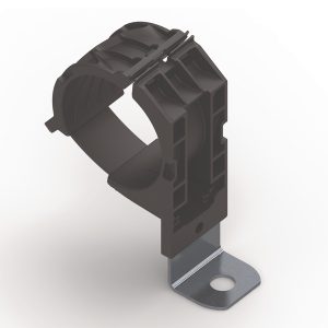 P-clamp short, Dmin=36.0mm, Dmax=51.0mm, ?10.29 mm, 90?, black, 160pcs.