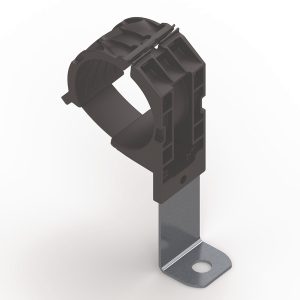 P-clamp long, Dmin=36.0mm, Dmax=51.0mm, ⌀8.4 mm, 90⌀, black, 140pcs.