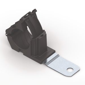 P-clamp medium, Dmin=19.4mm, Dmax=36.0mm, ?6.5 mm, 180?, black, 140pcs.