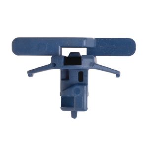 Aluminium frame mount, W=6.0mm, T=2.5 - 3.0mm, blue, 100pcs.