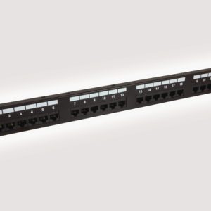 CAT6 UTP 1U 24 Port PCB Panel (B) ? Component Compliant