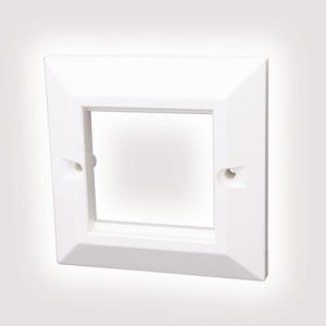 Bevelled Single Gang Euro Faceplate