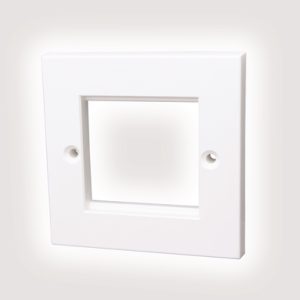 Flat Single Gang Euro Faceplate
