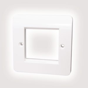 Office Single Gang Euro Faceplate