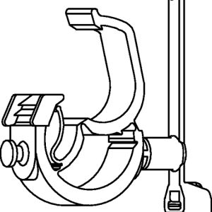 Fixing tie with pipe/tube holder, ?2.0-35.0mm, black, 250pcs.