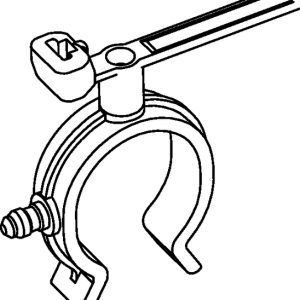 Fixing tie with pipe/tube holder, ⌀2.0-35.0mm, black, 250pcs.