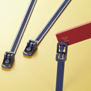 Cable tie inside serrated detectable, 150x4.7mm, ?5-36mm, blue, 100pcs.
