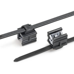 Fixing tie for edge, outside serrated, ⌀1.0-45.0mm, black, 500pcs.