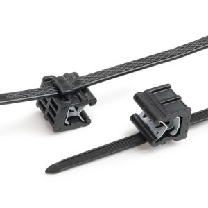 Fixing tie for edge, outside serrated, ⌀1.0-45.0mm, black, 500pcs.