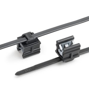 Fixing tie for edge, outside serrated, ⌀1.0-45.0mm, black, 500pcs.