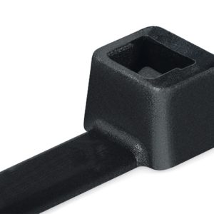 Cable tie inside serrated, black, 100pcs.