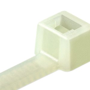 Cable tie inside serrated, natural, 100pcs.