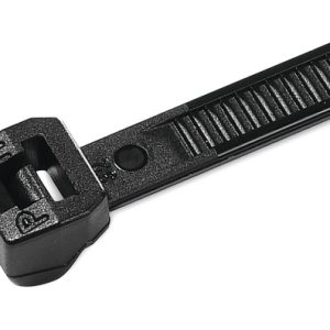 Cable tie outside serrated, 200x3.4mm, ?1.6-50.0mm, black, 100pcs.