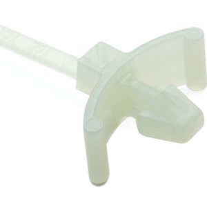 Fixing tie for hole (round), inside serrated, ?1.5-16.0mm, natural, 100pcs.