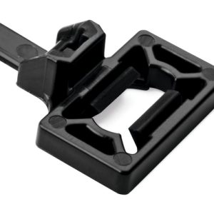 Fixing tie for stud, outside serrated, ⌀1.0-35.0mm, black, 500pcs.