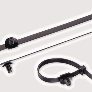 Fixing tie for hole (round), ⌀10-41mm, black, 100pcs.