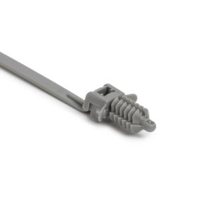 Fixing tie, outside serrated, ?2.0-50.0mm, grey, 3000pcs.