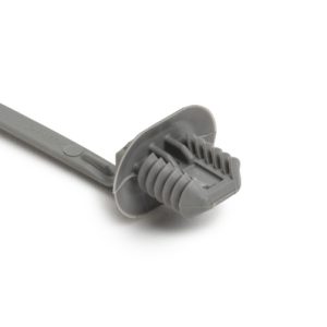 Fixing tie for hole (oval), outside serrated, ⌀2.0-50.0mm, grey, 2000Carton