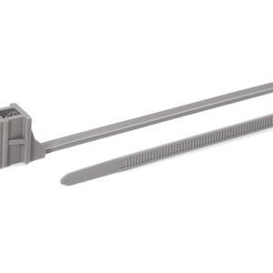 Fixing tie for edge, outside serrated, ⌀1.0-35.0mm, grey, 500pcs.