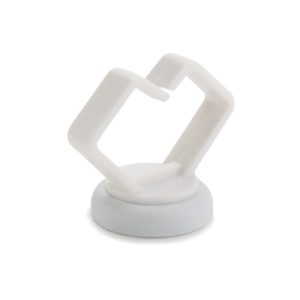 Cable tie mount for magnetic use, white, 100pcs.