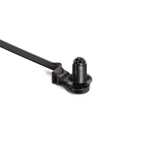 Fixing tie for hole (round), outside serrated, ⌀2.0-50.0mm, black, 500pcs.
