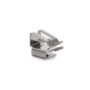Metal cable clip for edge, ⌀4.1-7.39mm, T=0.76 - 1.24mm, metal, 100pcs.