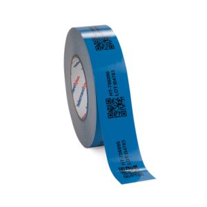 Label, outdoor use/chemical resistance, blue, thermal transfer print, 50.00mm, 100m
