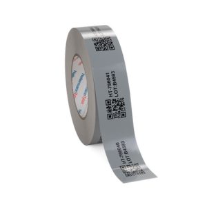 Label, outdoor use/chemical resistance, grey, thermal transfer print, 50.00mm, 100m