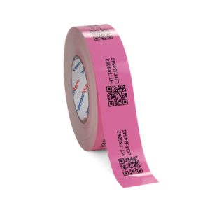 Label, outdoor use/chemical resistance, pink, thermal transfer print, 40.00mm, 100m