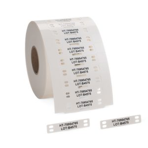 Cable tag, ladder-style, thermal transfer print, 51.5x20.4mm, white, box=1000pcs.