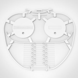 SC-B MKII Splice Trays in White with 12 3A Moulded Splice Holder Fins