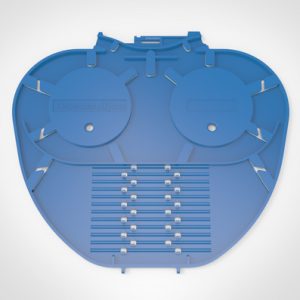 SC-B MKII Splice Trays in Blue with 12 3A Moulded Splice Holder Fins