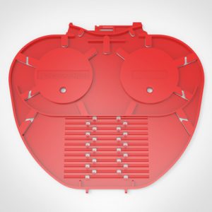 SC-B MKII Splice Trays in Red with 12 3A Moulded Splice Holder Fins