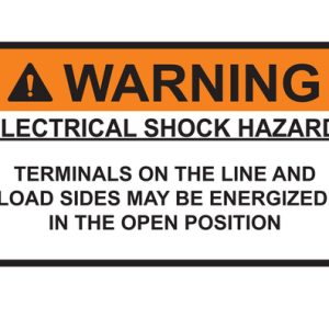 Solar label, pre-printed, orange, 50.8x95.2mm, 50pcs.