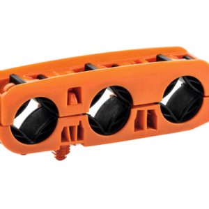 Cable clip for hole (round)/for stud, ?6.3 - 6.7 mm, Dmin=14.0mm, Dmax=17.0mm, ?M5